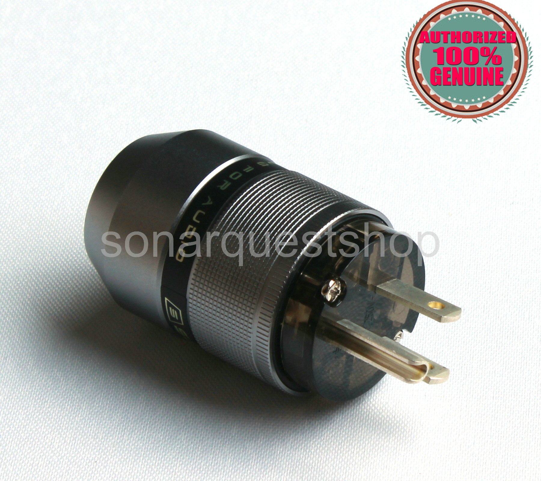 SONARQUEST PA-40M(Ag) US silver Plated Gray Special Aluminum alloy Power Plug