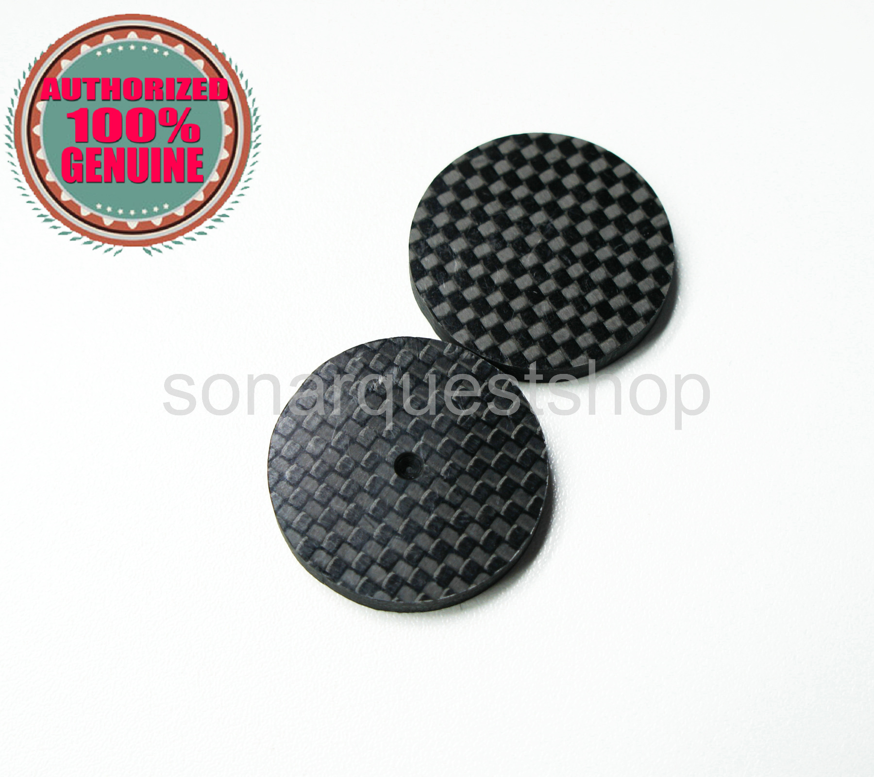 SONARQUEST Base Feet 4 Pcs 25mm Carbon Fiber Speaker Spike Cone Pad Isolation