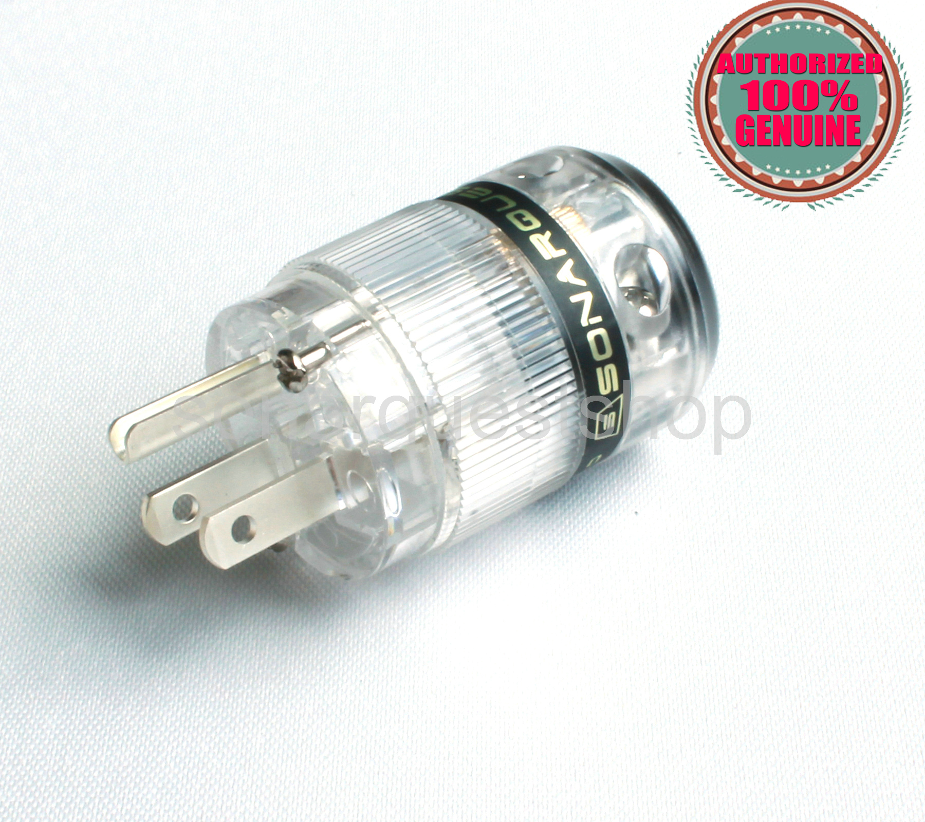 SONARQUEST ST-AgP(T) Silver Plated US ALL Transparent Power Plug